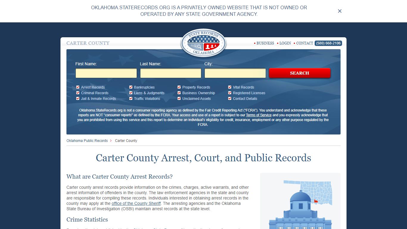 Carter County Arrest, Court, and Public Records